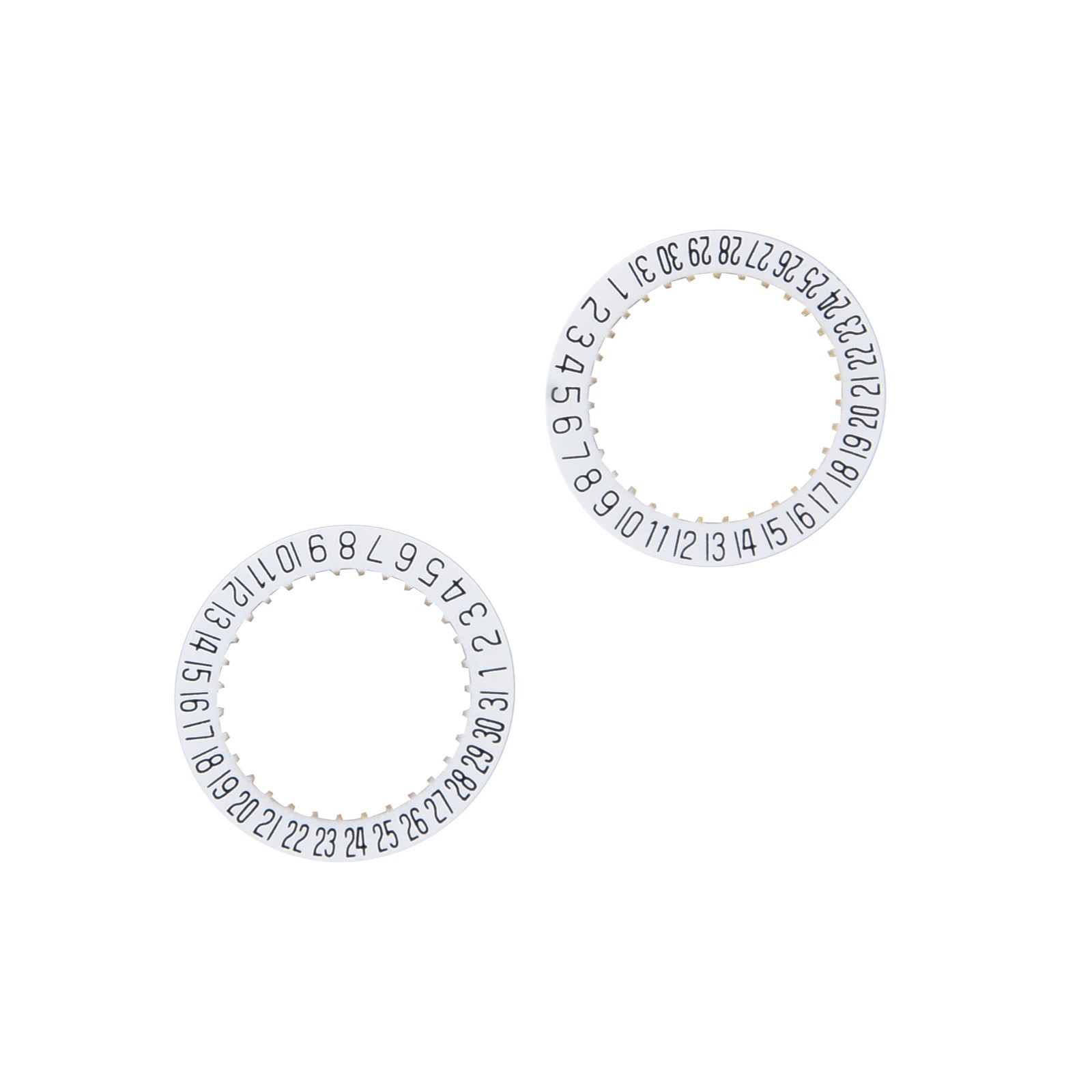 2X Date Indicator Calendar Wheel Disc Plate AT 6 For ETA 2804-2 2824-2 2892A2