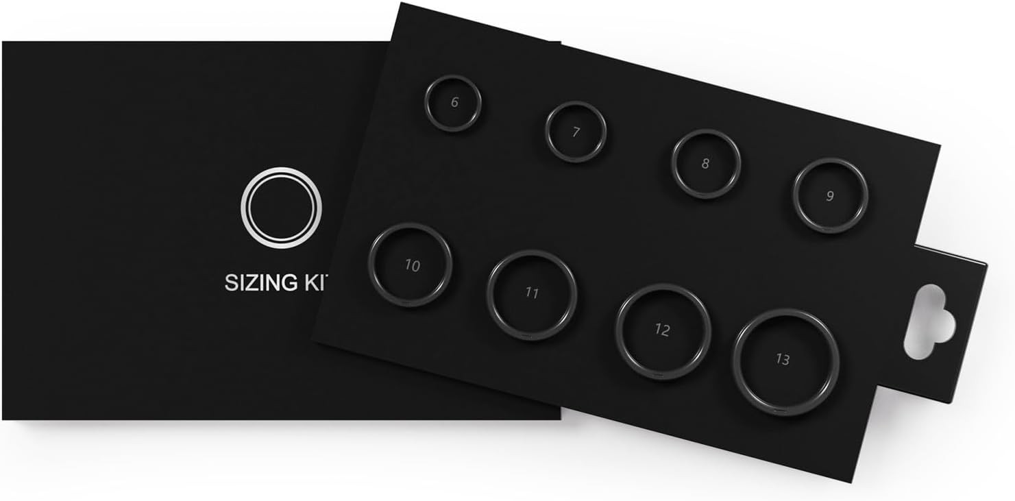 Ring Sizing Kit – Measurement of Finger Size – 6-13, Black