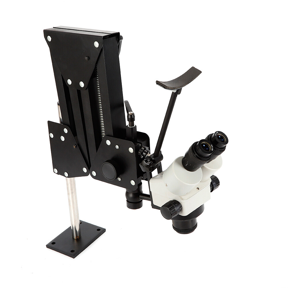 Micro Inlaid Mirror Microscope Stand & Microscope Micro-Setting Jewelry Tool Set
