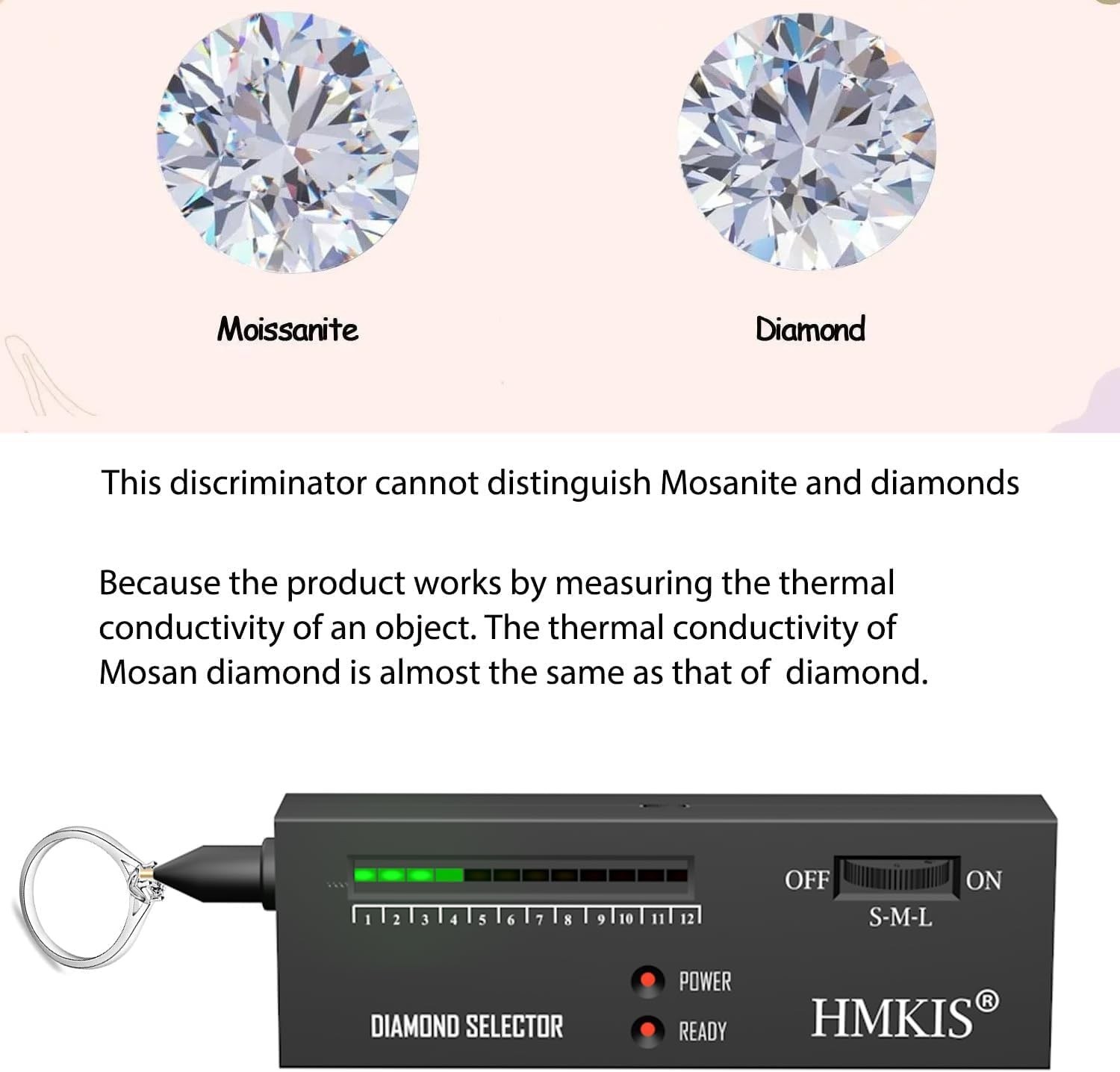 Easy-to-Use Diamond Selector Pen – Non-Rechargeable Gem Tester for Experts