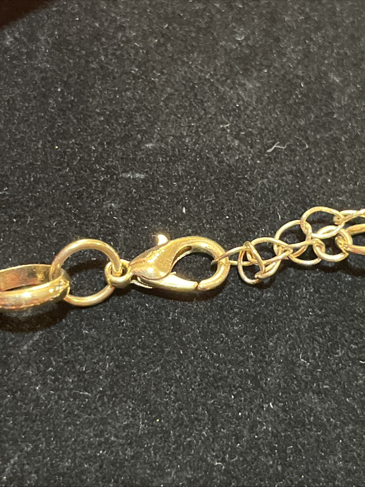 Holiday Lane Christmas Necklace Gold Tone Crystals Bells Lights Jingle Bells