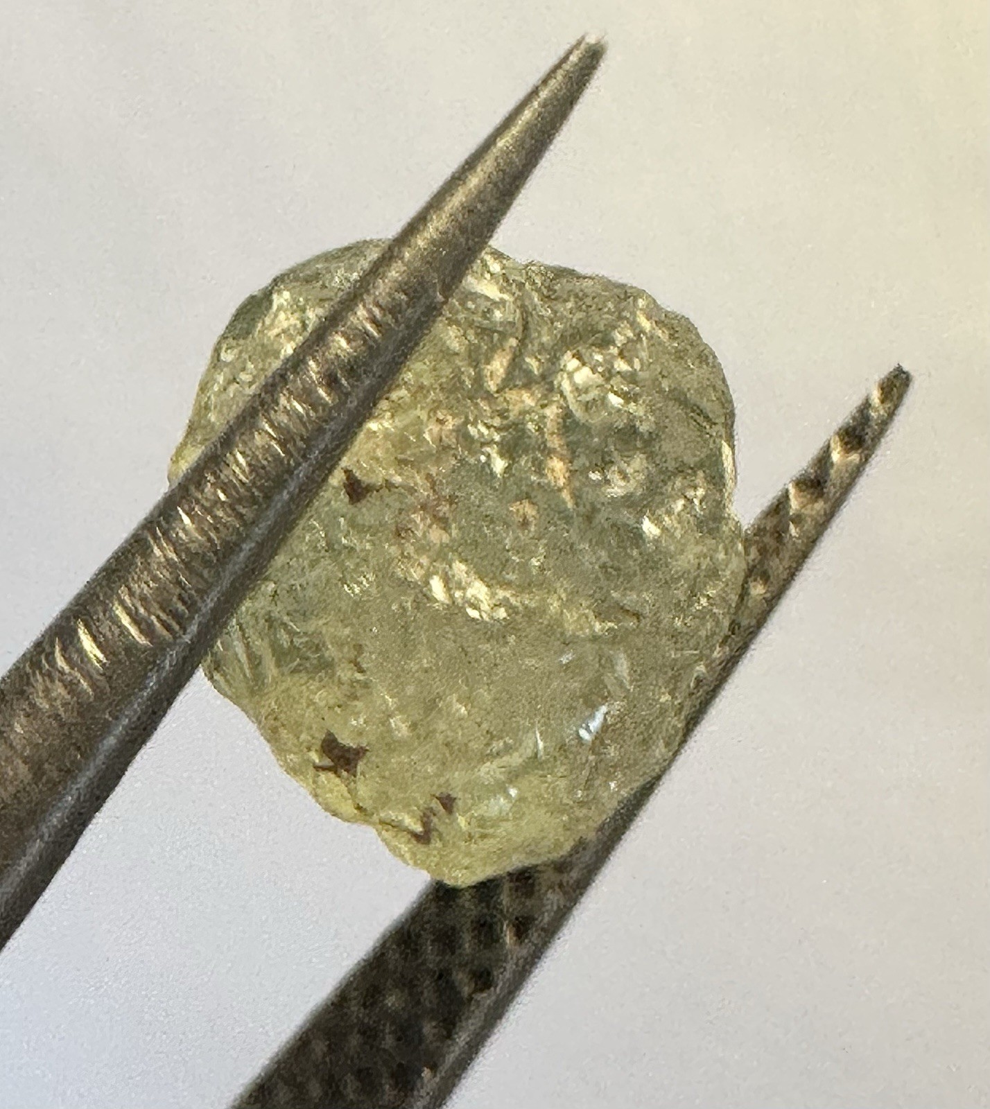 Gorgeous Natural Uncut Green Montana Sapphire 2.00 CT Approx 6x6x5 mm