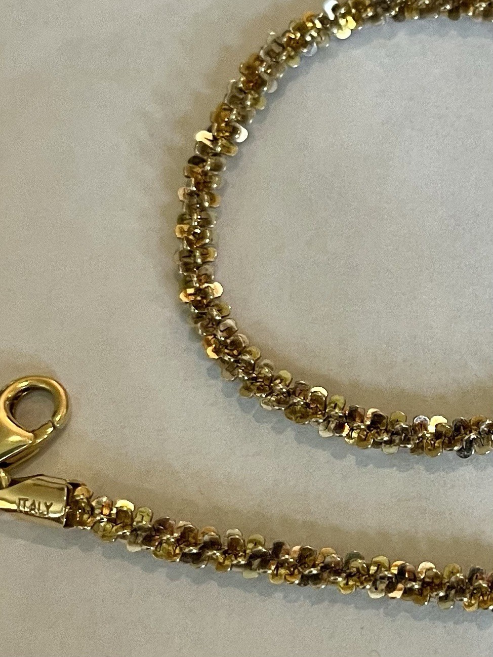 milor italy 925 sterling silver necklace 18” Margarita 925 Italy