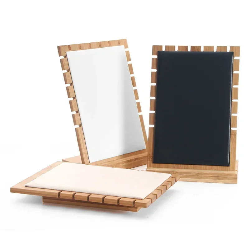Bamboo Necklace Display Stand Pendant Organizer Holder Jewelry Storage Rack