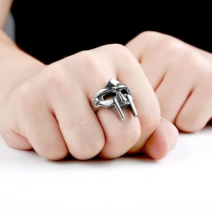 MF DOOM Mask Gladiator Style Ring | One Size Ring | Hip-Hop Classic Accessory