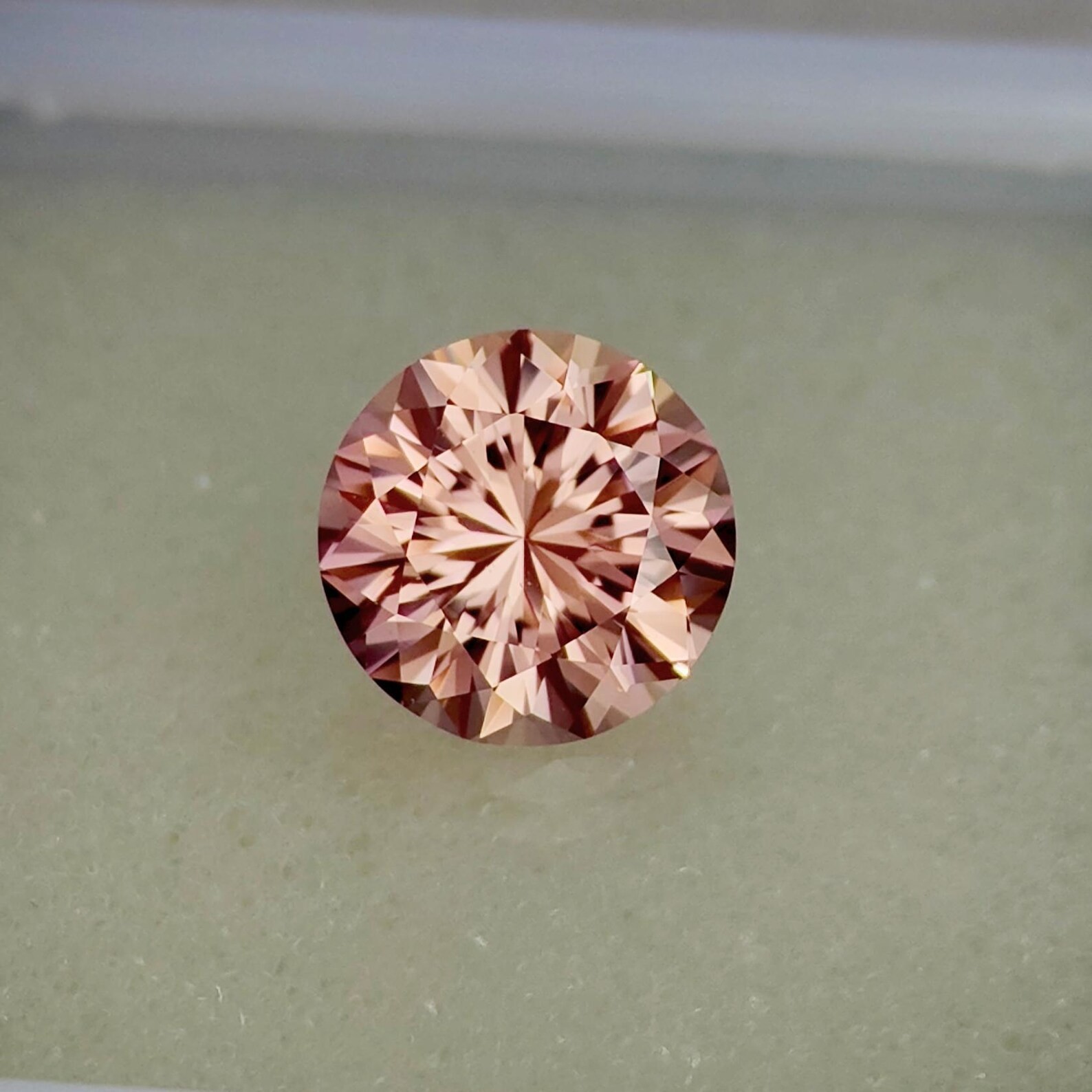 10.00 Ct Natural Peach Sapphire Loose Round Precision Cut Certified Gemstone