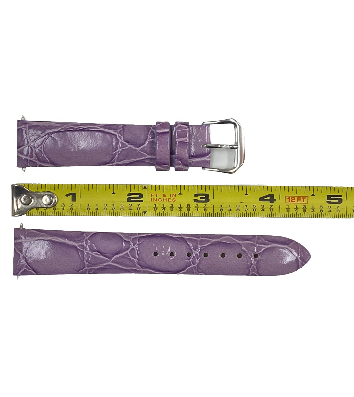 Timex 18mm X 16mm Purple Crocodile Grain Leather Watch Band Strap