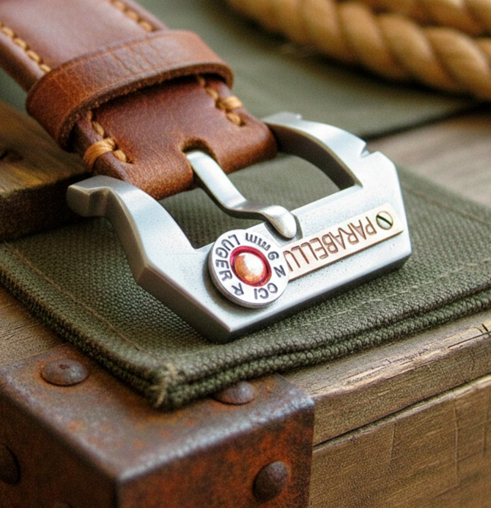 22mm Handmade Titanium Custom Watch Strap Pre-V Buckle Steampunk Retro Pin Clasp