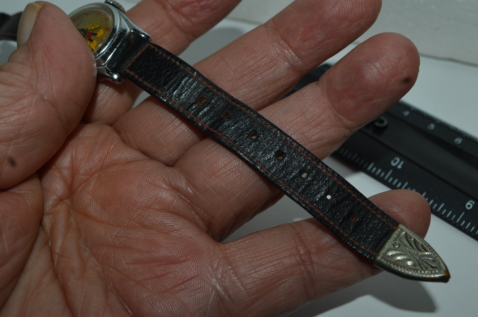 Ingersoll US Time A-4015 Mickey Mouse Watch Wind Up 23mm 1940s Sold As Is Parts