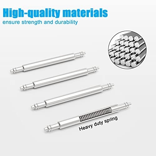 Watch Band Spring Bar Tool 32pcs Stainless Steel Pins Watch Repair Kit with