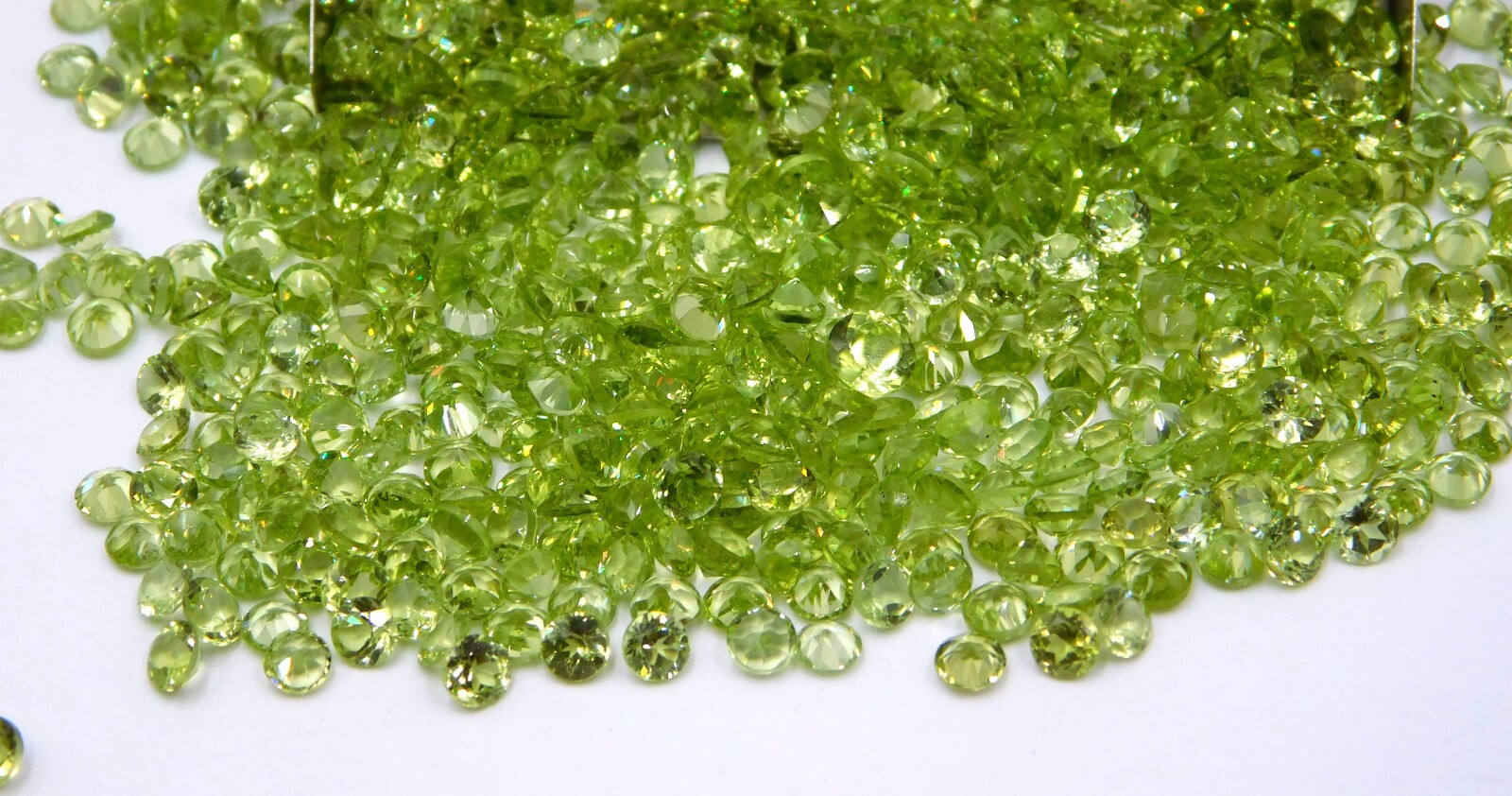 Natural Peridot Round Cut Lot Loose Gemstone 3 MM For Jewelry Making P-1267/1