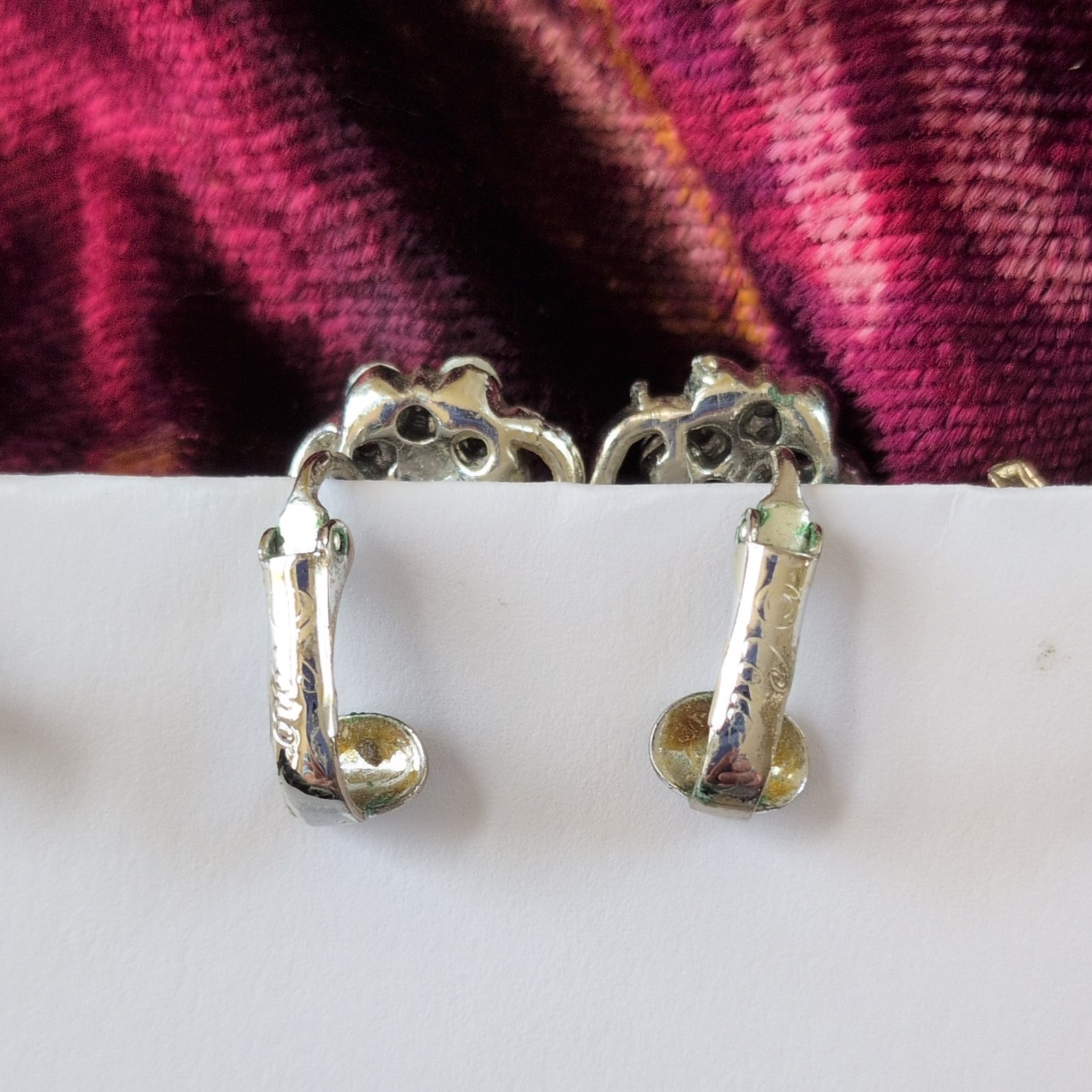 Vintage Coro Marked 5 Pairs Earrings Screwback & Clip As Pictured.