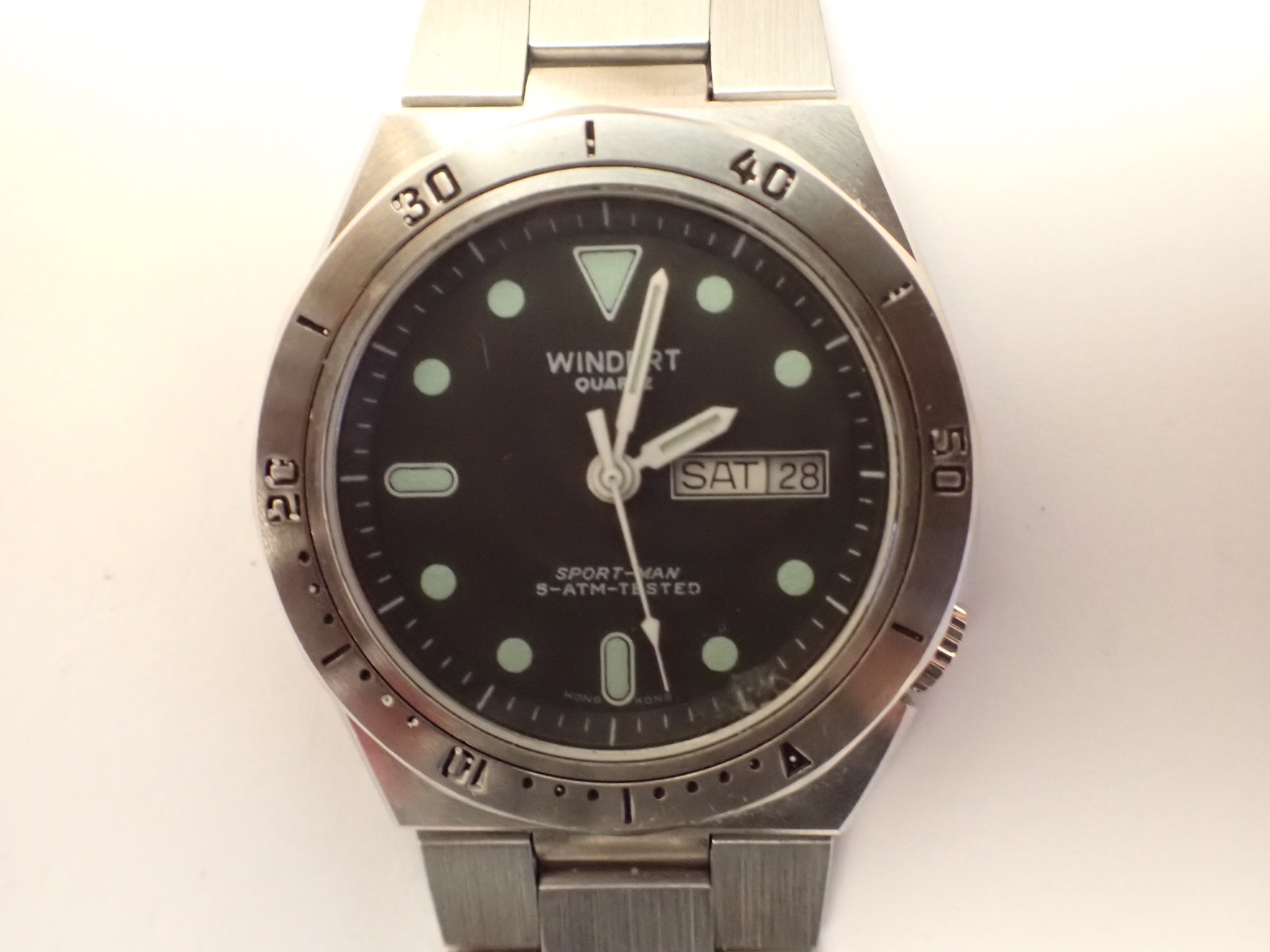 WINDERT Sport-Man Quartz Diver Rotating Bezel Day/Date Unisex Wristwatch