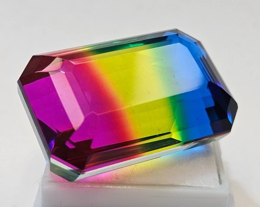 Bi-Colour Ametrine Natural Emerald Cut 79+ Ct Loose Gemstone EGL Certified