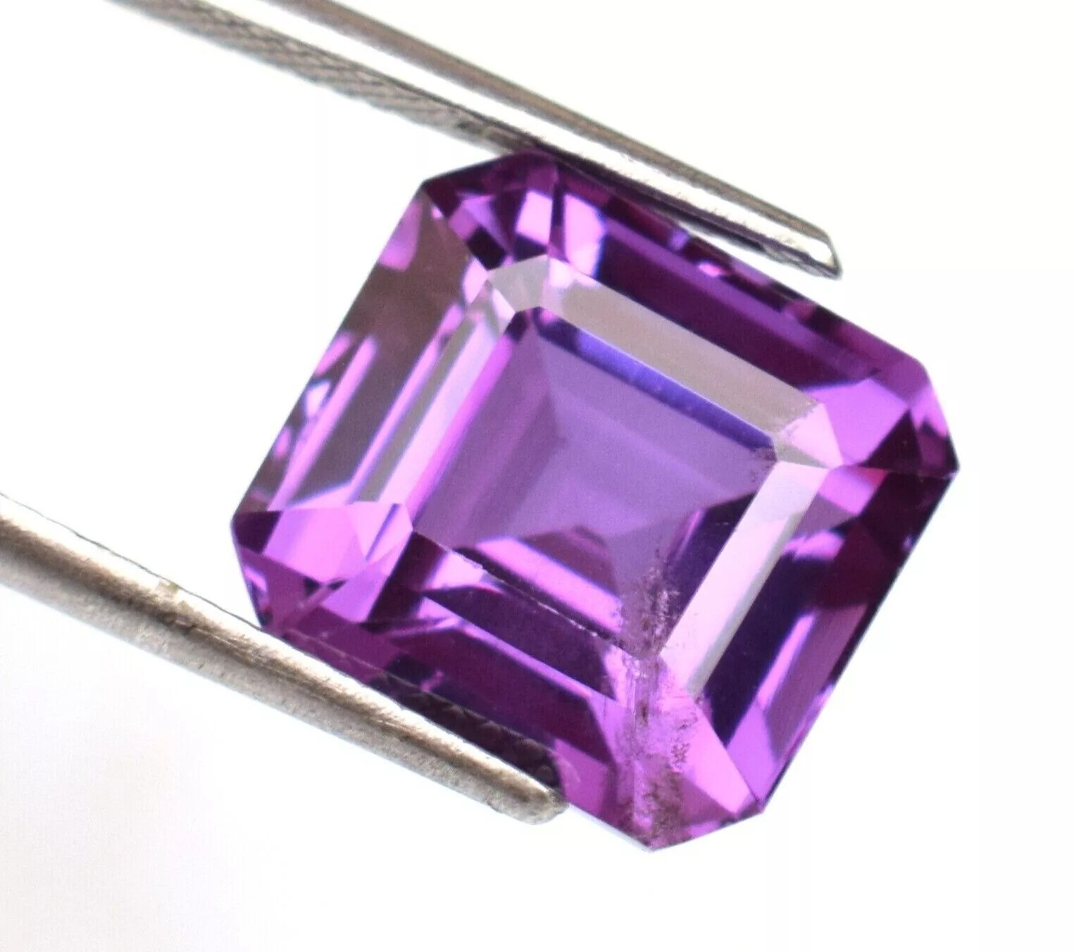 Purple Blue Natural Diffuse Sapphire12-14Ct Excellent Emerald Cut Loose Gemstone