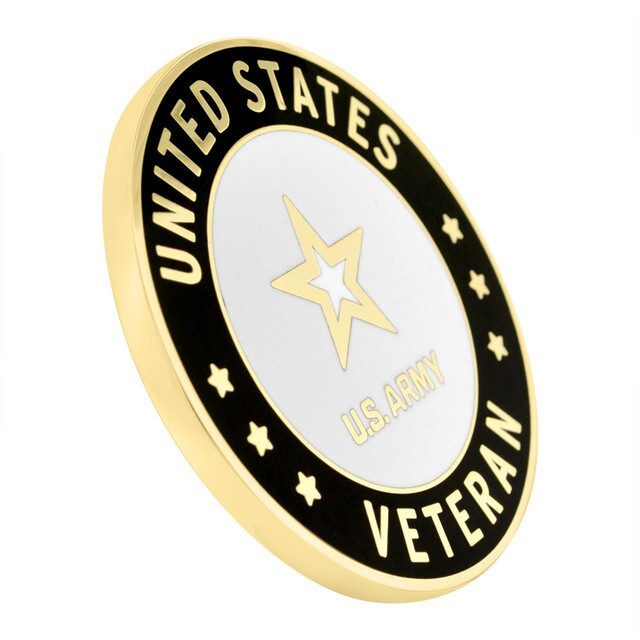 PinMart’s Officially Licensed Engravable U.S. Army Veteran Coin