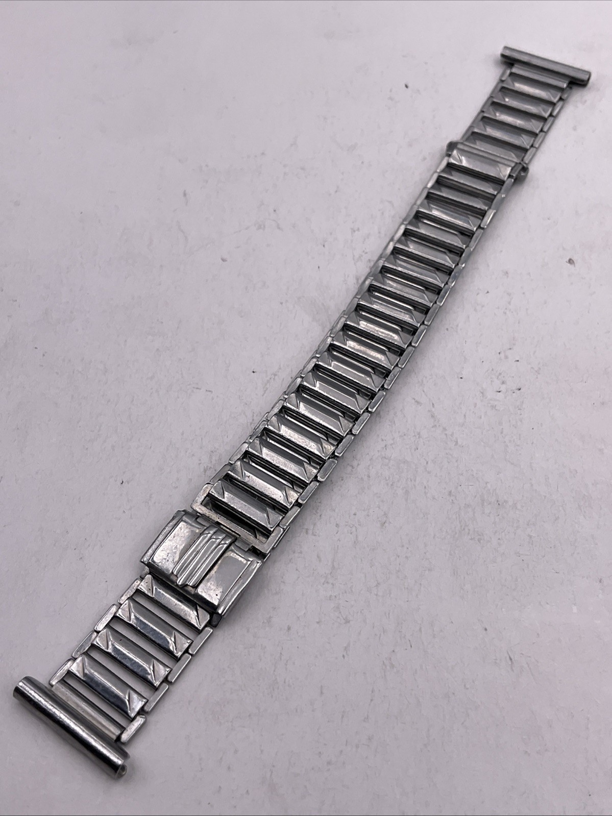 Vintage Lacy 16mm Bonklip Military Style Open End Watch Bracelet New Old Stock