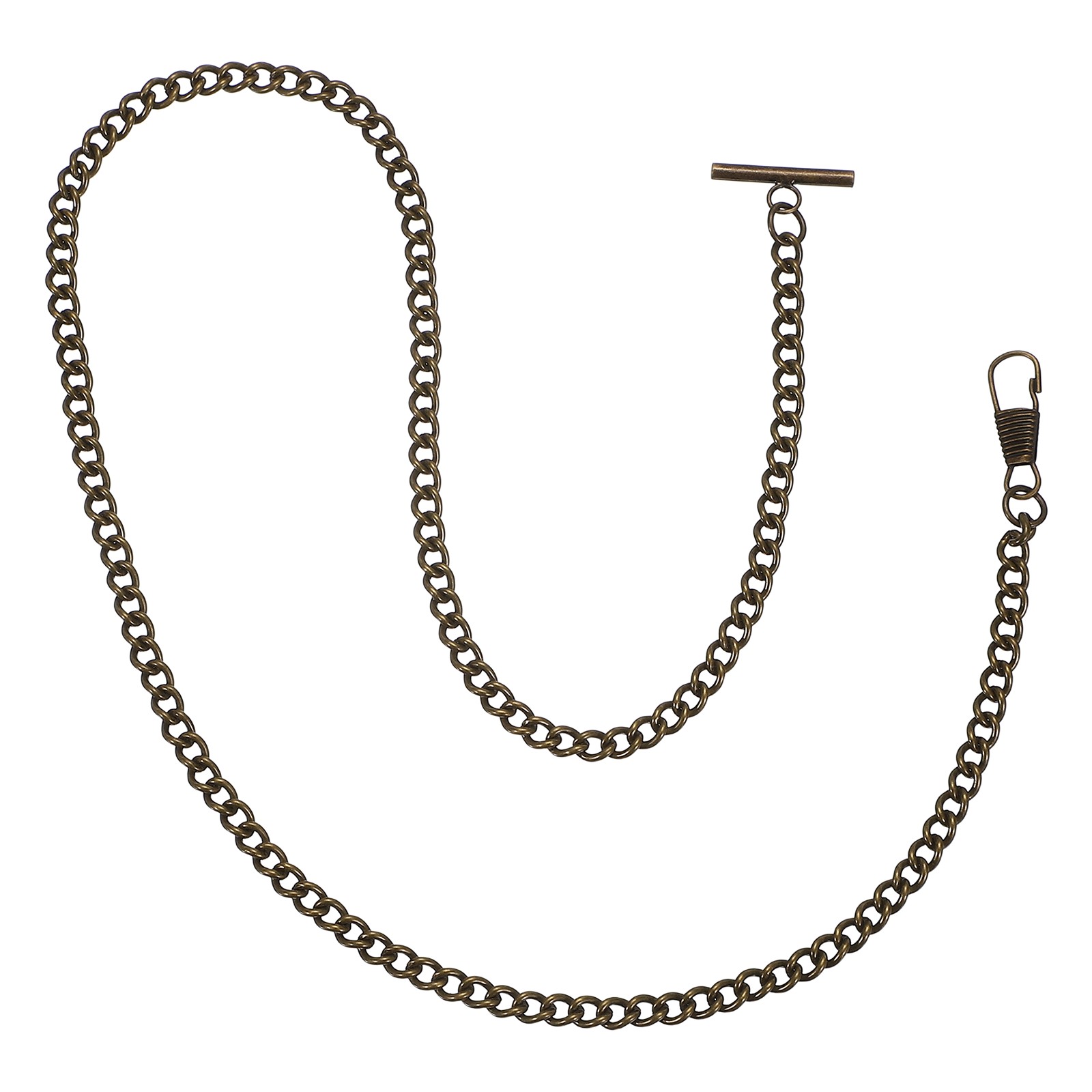 Pocket Watch Chains 12.6″ (32cm) Mental Chains with Side Buckle Clasp, Bronze