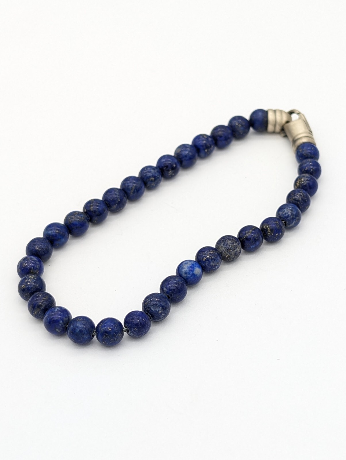 Handmade 925 Silver Lapis Lazuli Bead Bracelet 6mm – Wisdom & Truth