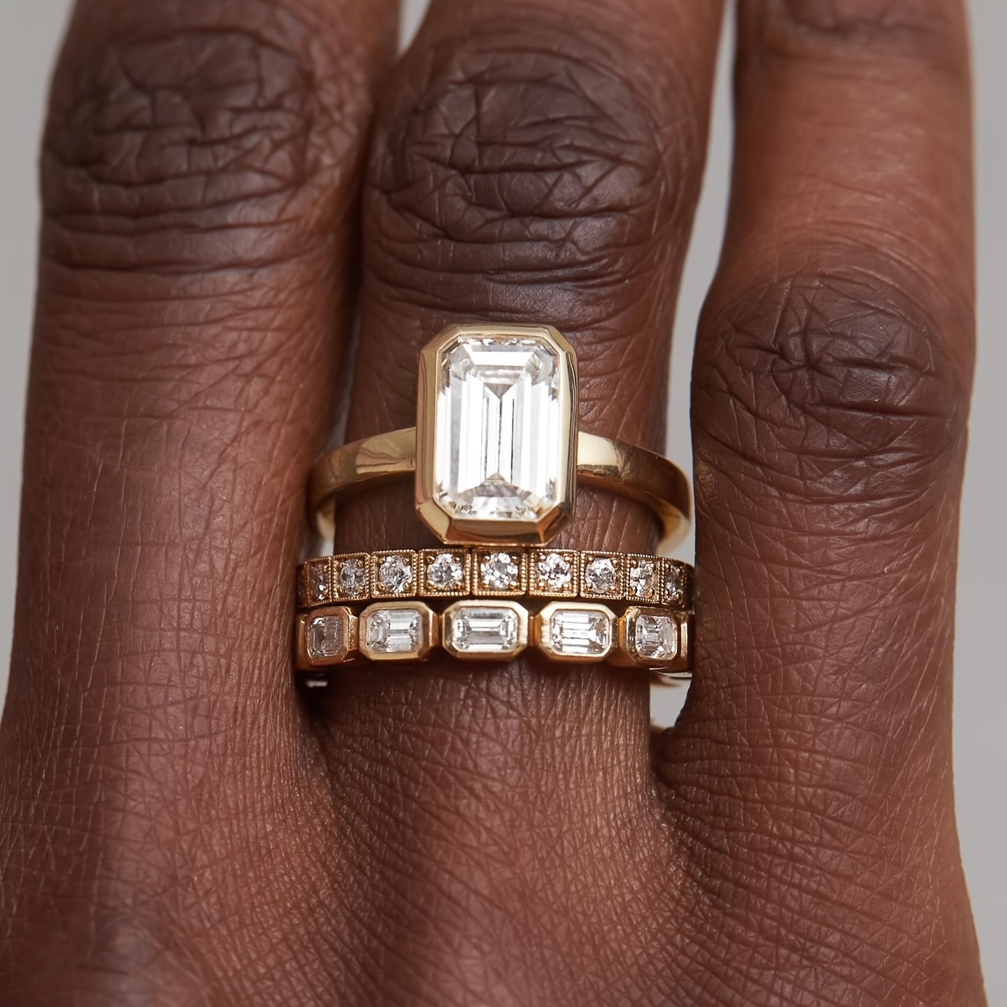 Emerald Cut Moissanite Ring 6x8mm 2ct 925 Silver Size 6 7 8 9