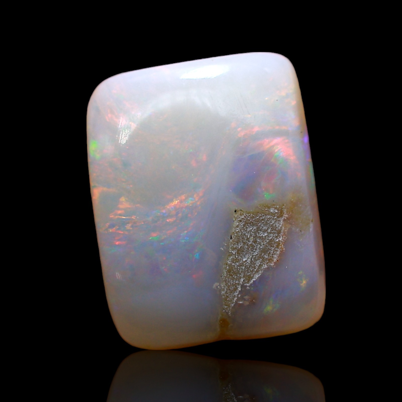 3.00 Cts Natural Square Fire Opal Spiritual Cabochon Gemstone 11x9x3 mm