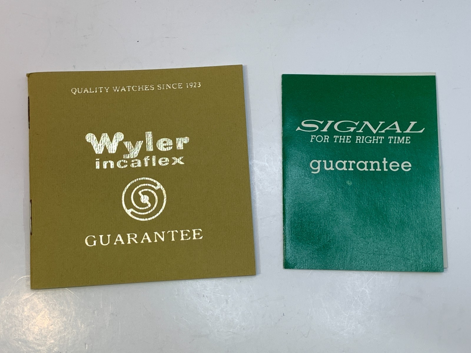 Vintage Wyler incaflex Dynawind Watch Heavy Duty 660 Guarantee Booklets
