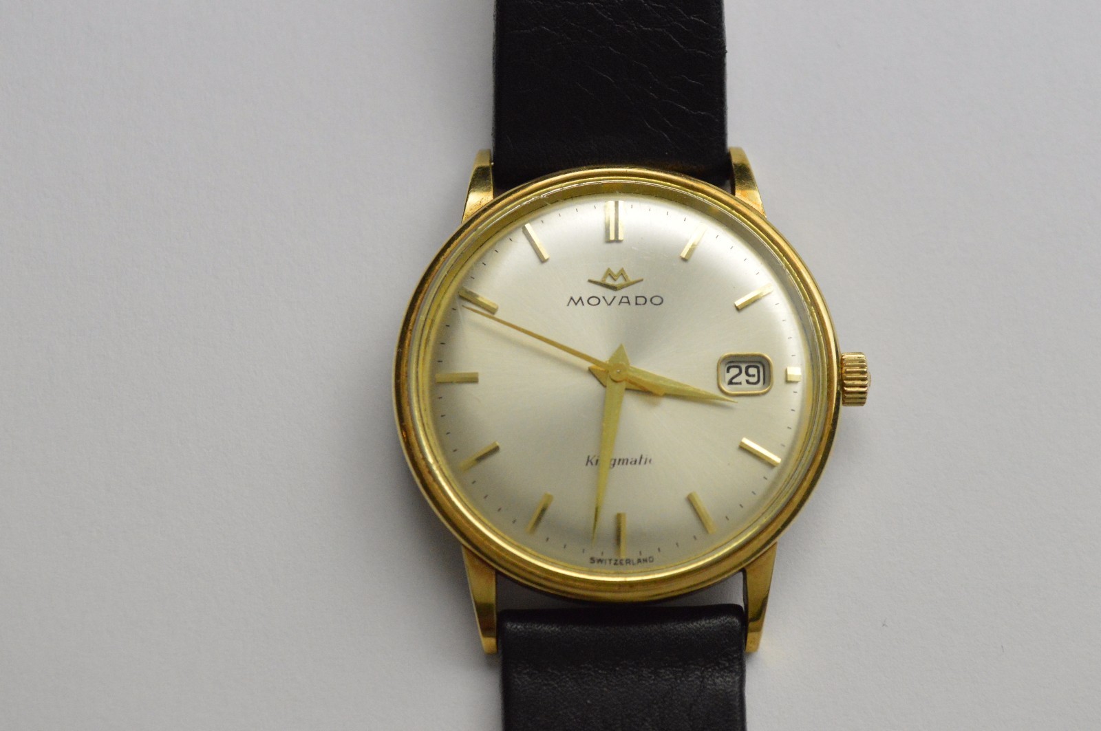 14K MOVADO KINGMATIC 28 Jewels Caliber 538 Watch – Antique