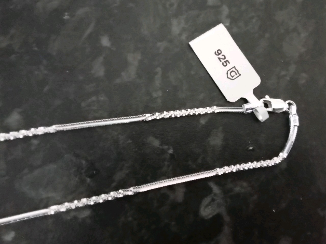 46cm 18″ Sterling Silver Snake/twisted Chain 925, 2mm Wide With Lobster Clasps