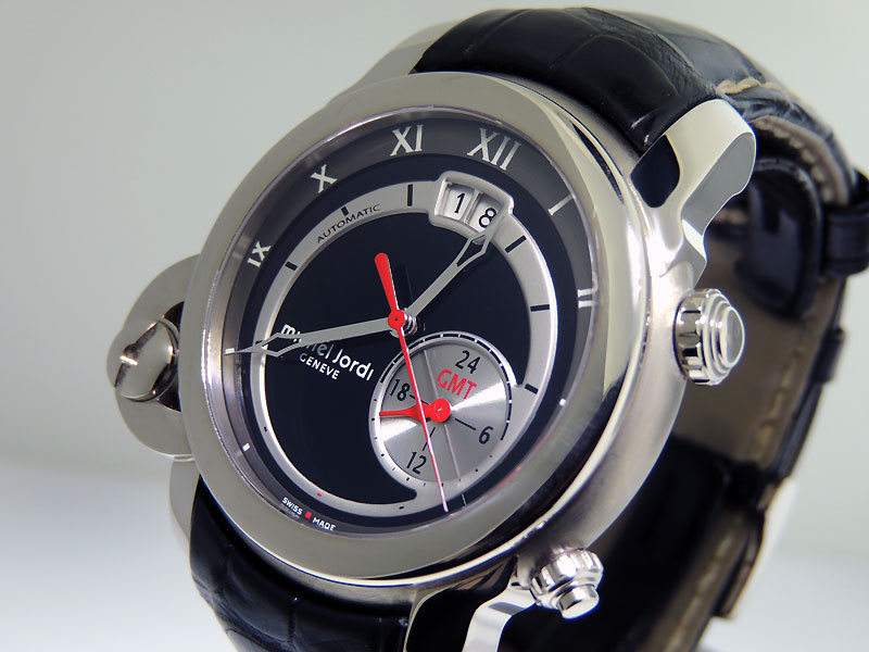 Michel Jordi Single Equinox Dual Time Silver Eye in 18k White Gold $32,800 LNIB