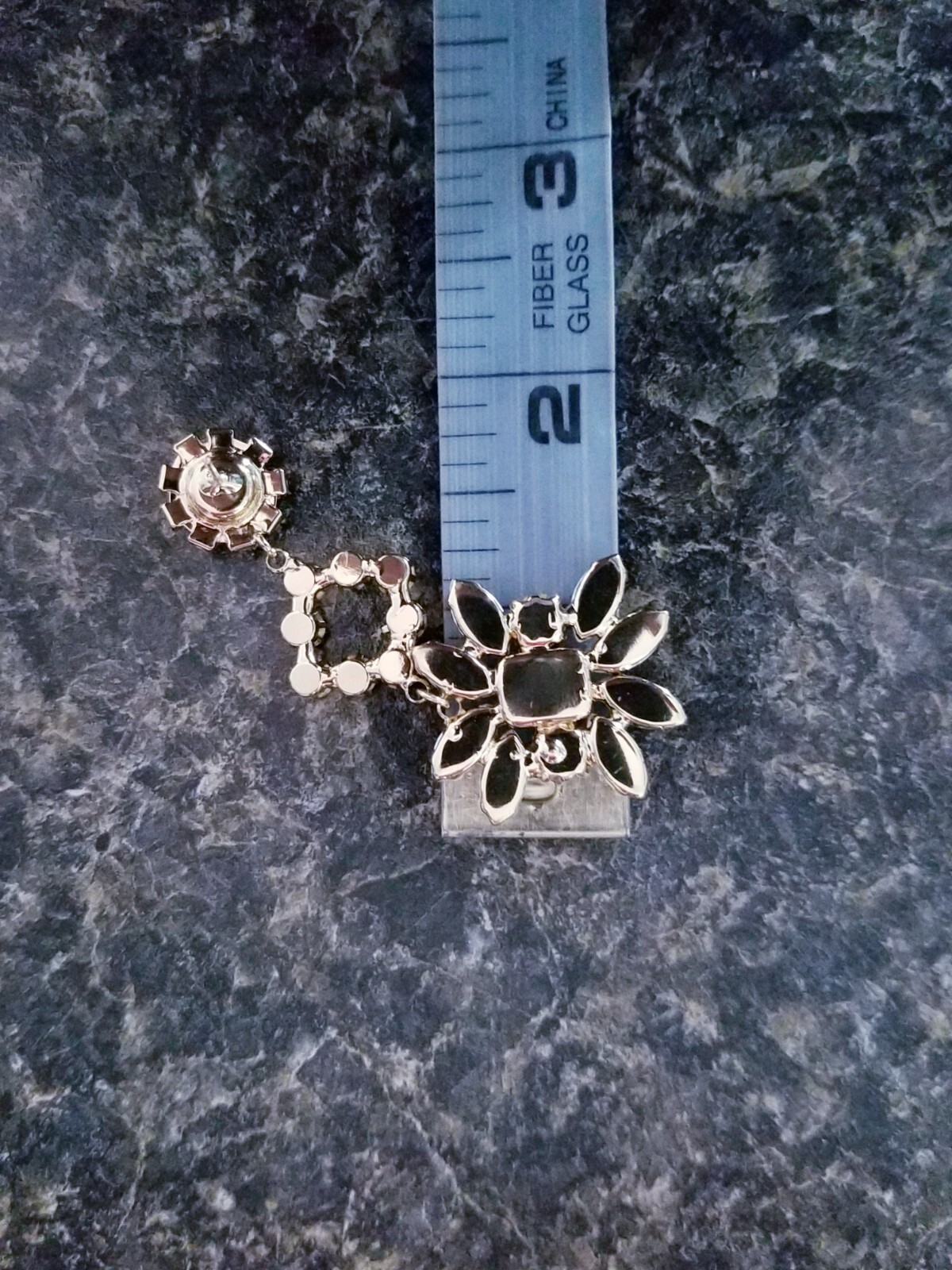 Bridesmaid Drop Dangle Chandelier Earrings 2.8 in Black Rhinestone Pageant Prom