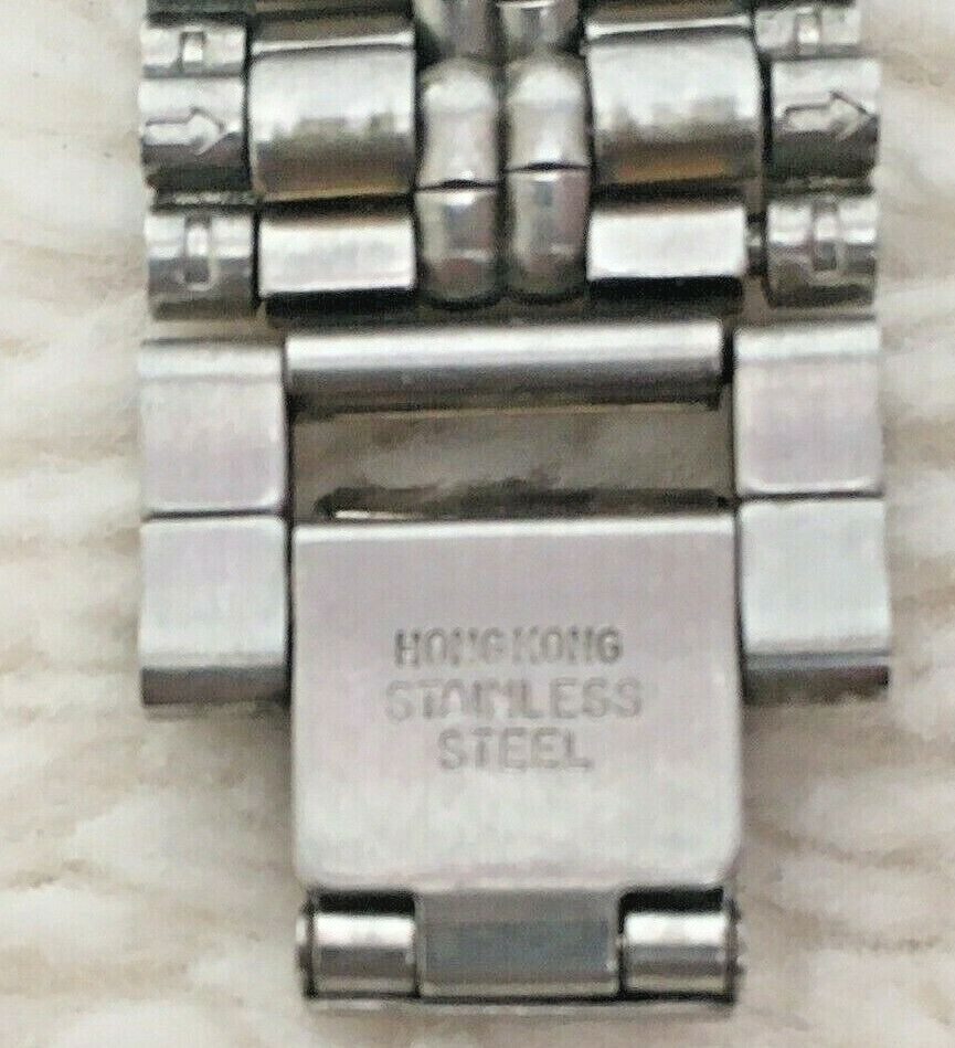 Vintage Outland Mens 8″ Quartz Watch 9045 Swiss Parts Need V377 Battery Fada Ind