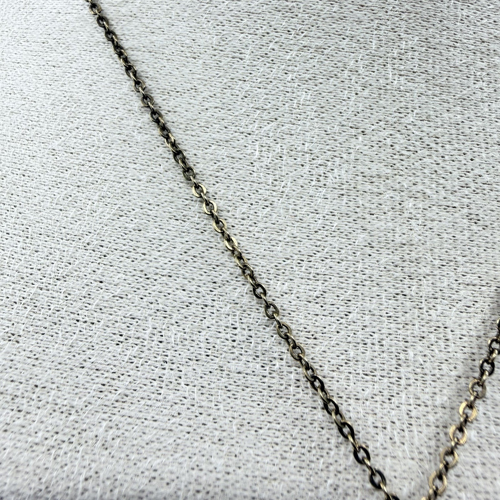 Vintage Tassel Cross Rose Ornate Necklace Pendant Gold Tone 16”
