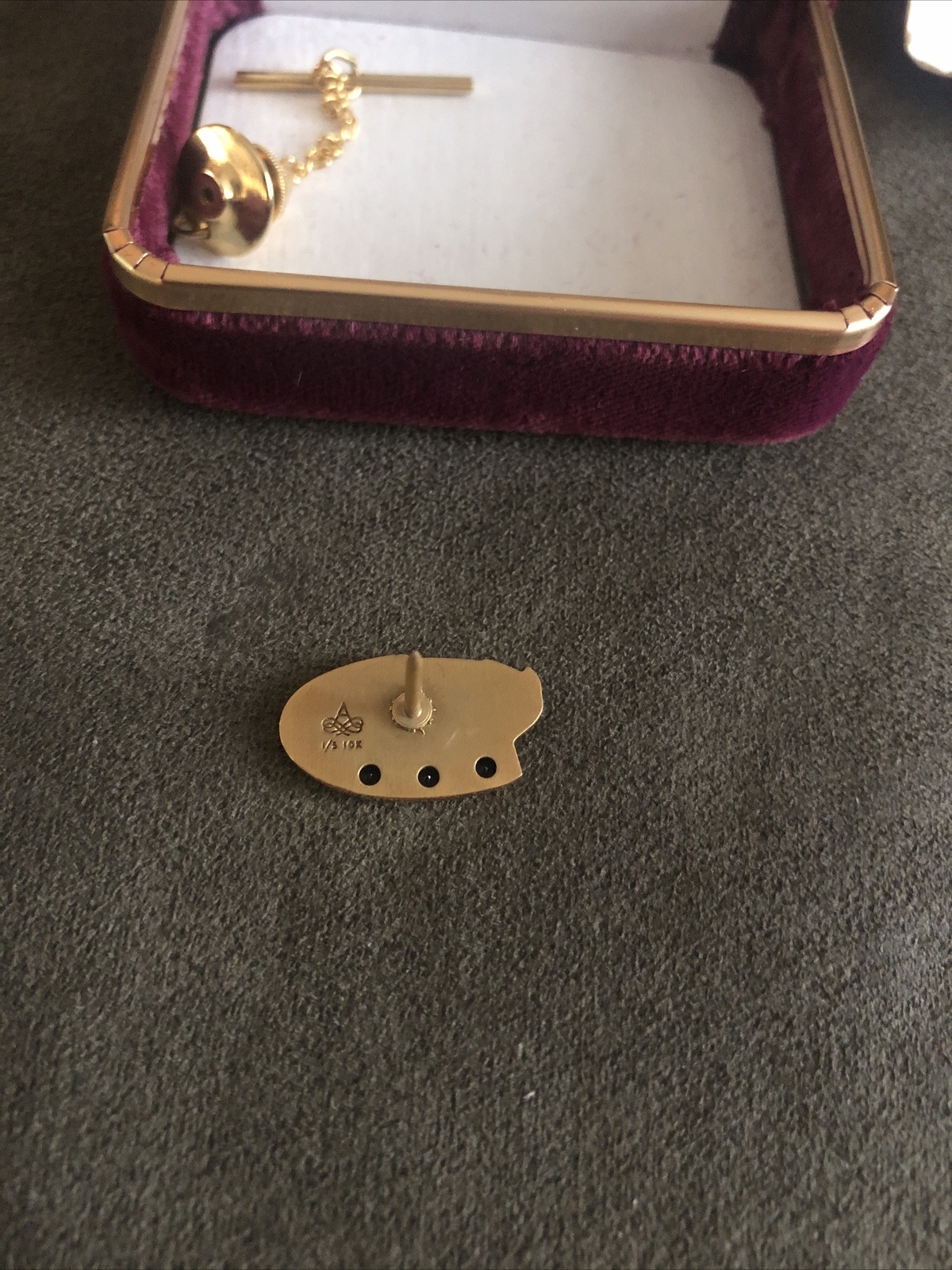 KEMPER 1/5 10K GOLD TIE TACK / LAPEL PIN
