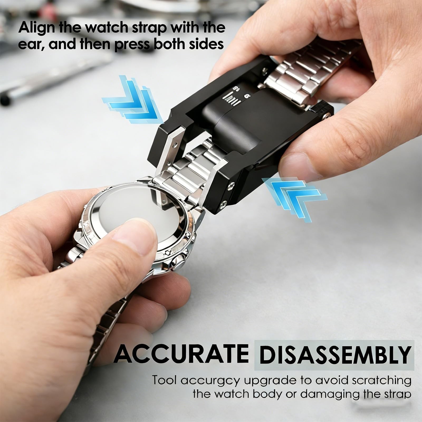 Watch Bracelet Removal Tool – Spring Bar Tool for 12MM-25MM Straps, Compact Kit