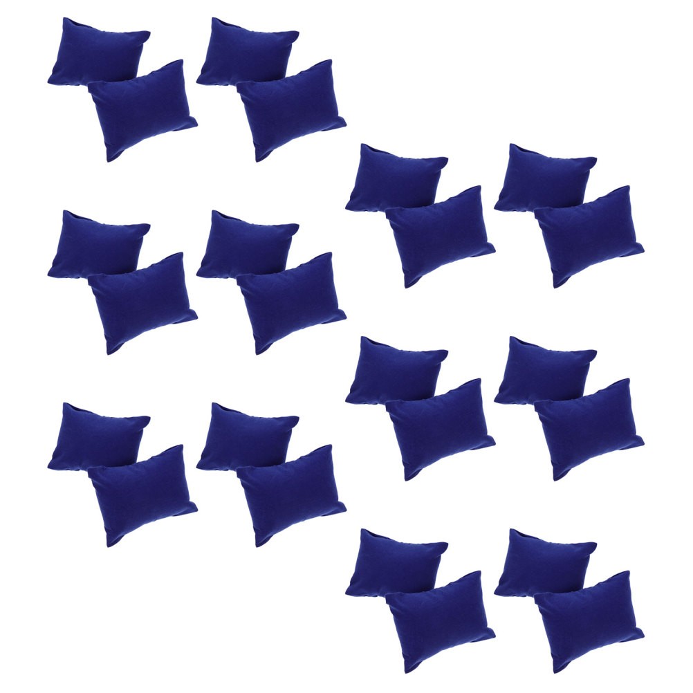 30Pcs Durable Blue Jewelry Display Pillows Soft Watch Cushion Organizer Bulk Set