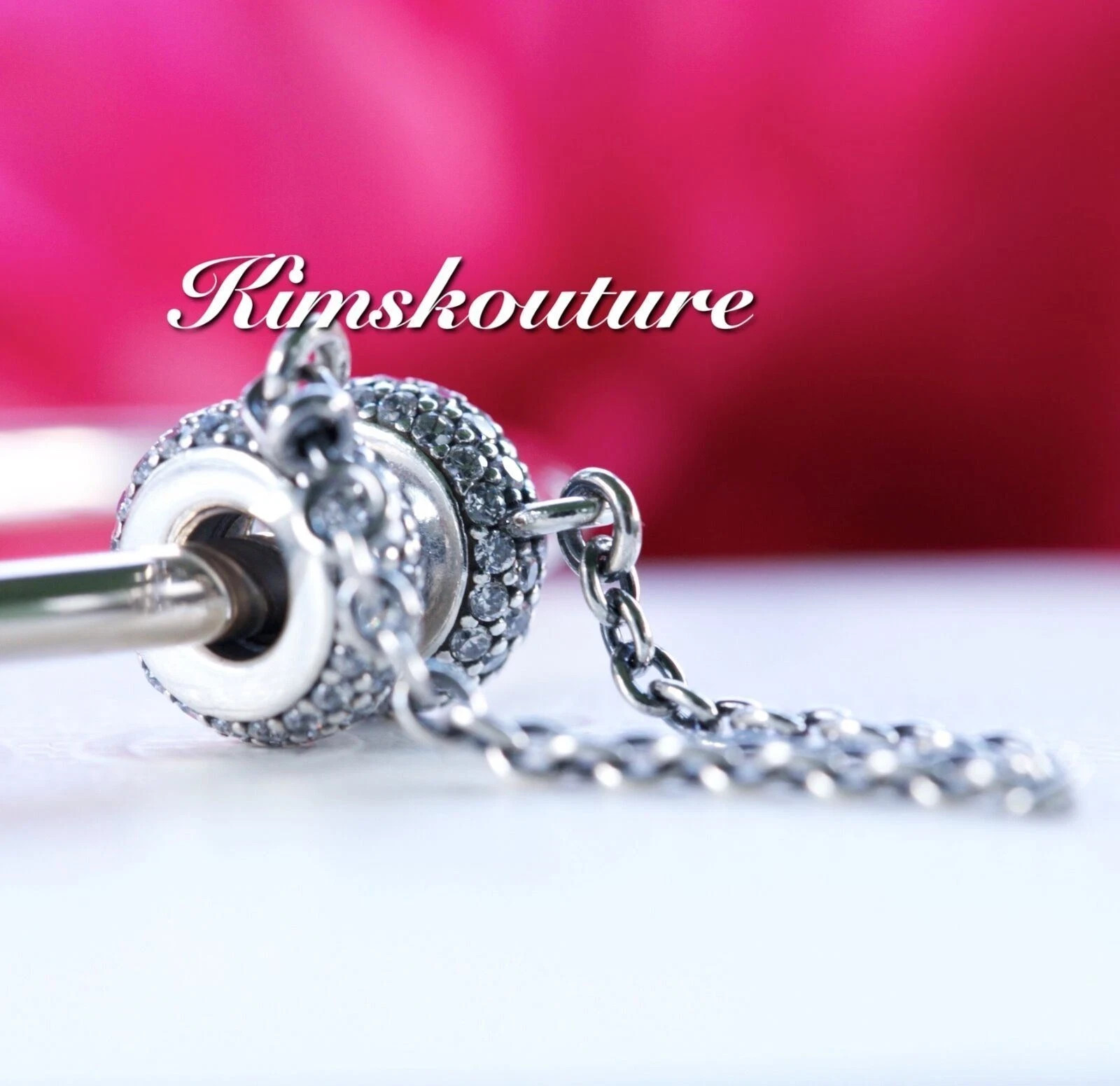 Authentic Pandora Sterling Silver Inspiration Within Safety Chain #791736CZ-05