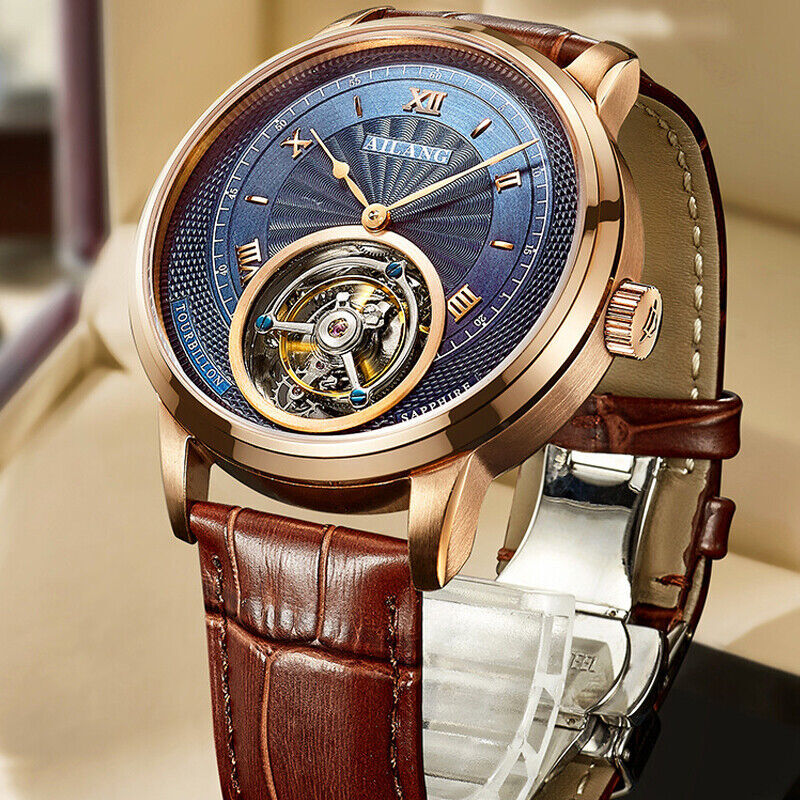 AILANG Watch Tourbillon Manual Winding Mechanical Wristwatches Men’s Watch