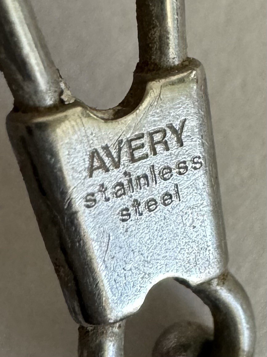 🟢 James Avery STAINLESS STEEL ~ FISHERS OF MEN ~ LINK BRACELET 8″ VINTAGE
