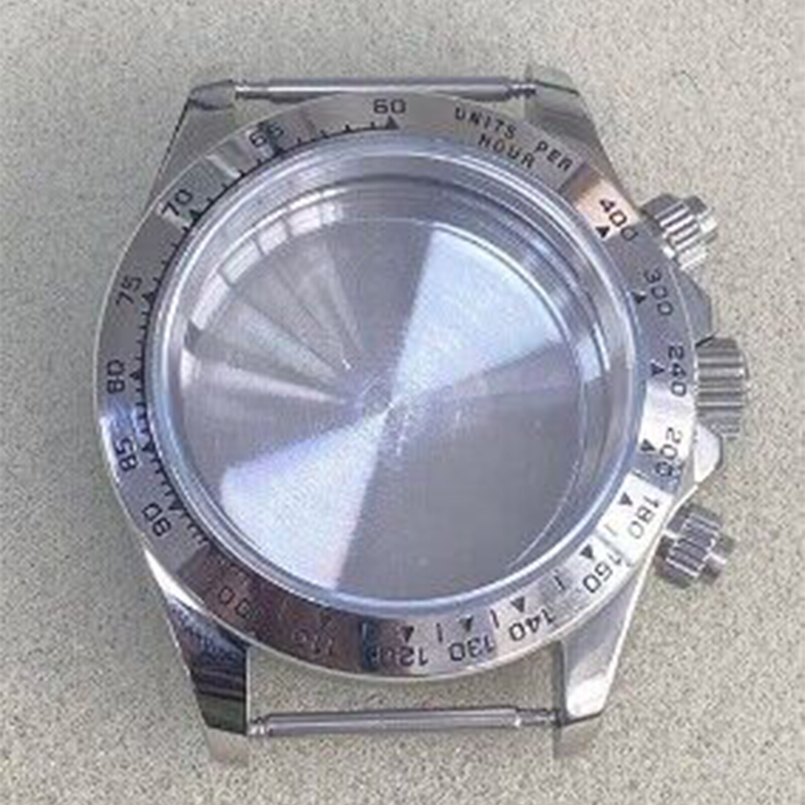 39MM Stainless Sapphire Glass Watch Case for VK63 Quartz Movement 29.5mm Dial