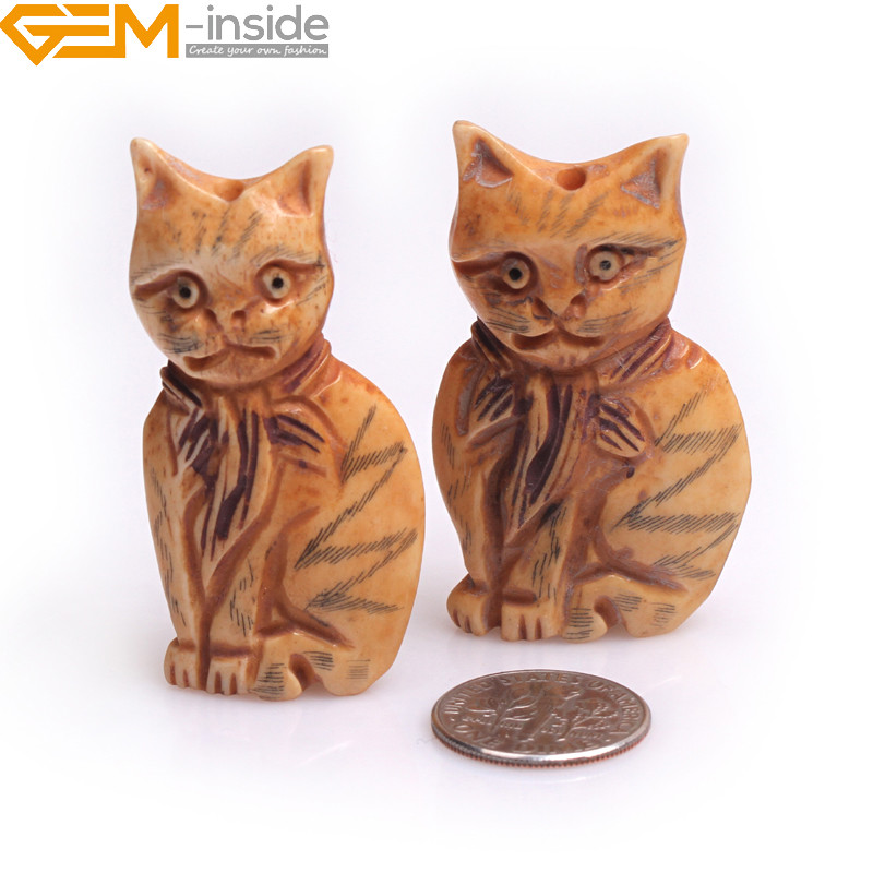 Wholesale New Assorted Animal Carved Bovine Boving Bond Beads Jewelry Making