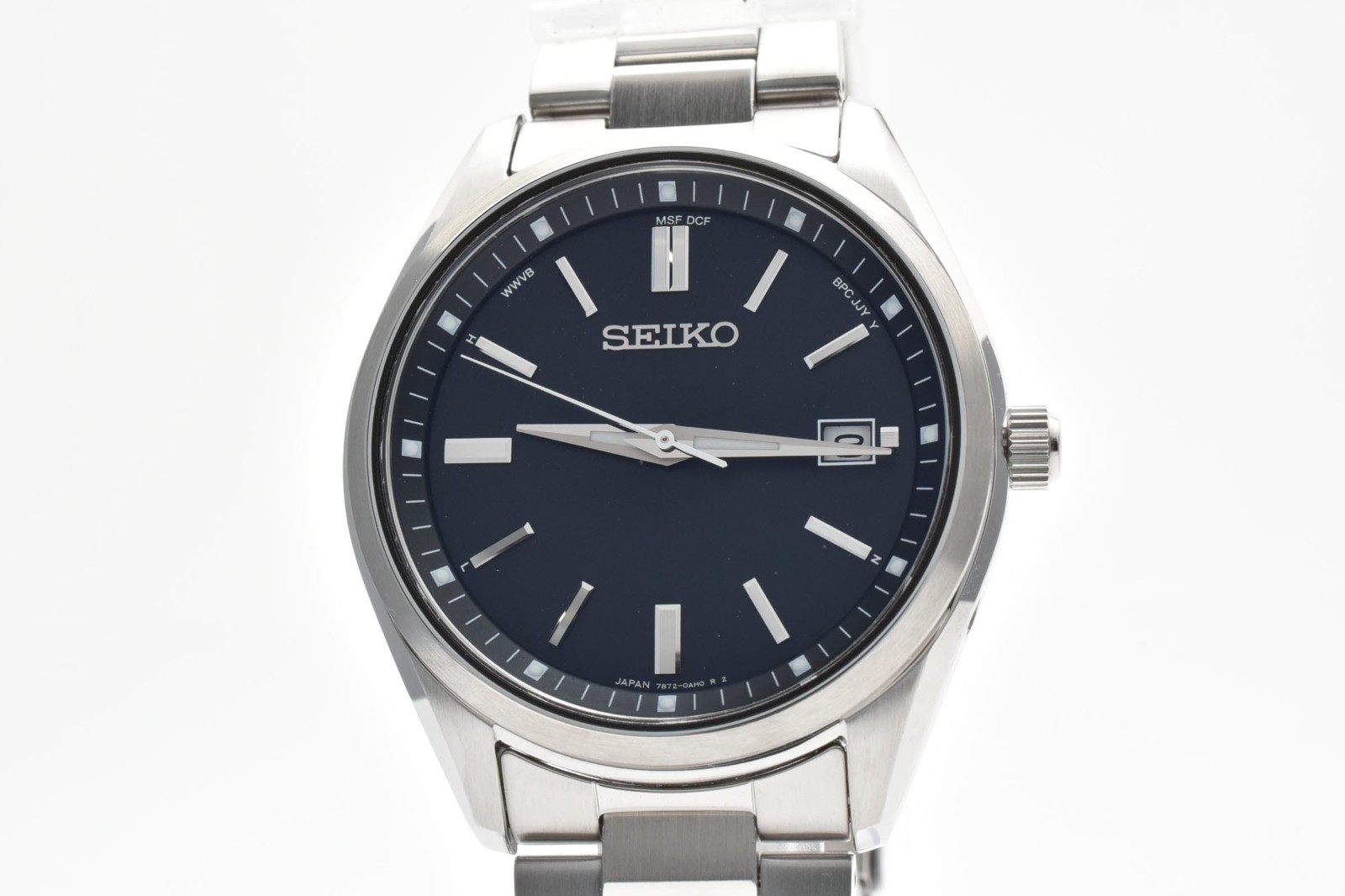 [UNUSED w/Box,Paper] Seiko SBTM323 Black Dial Solar Radio-Controlled Japan