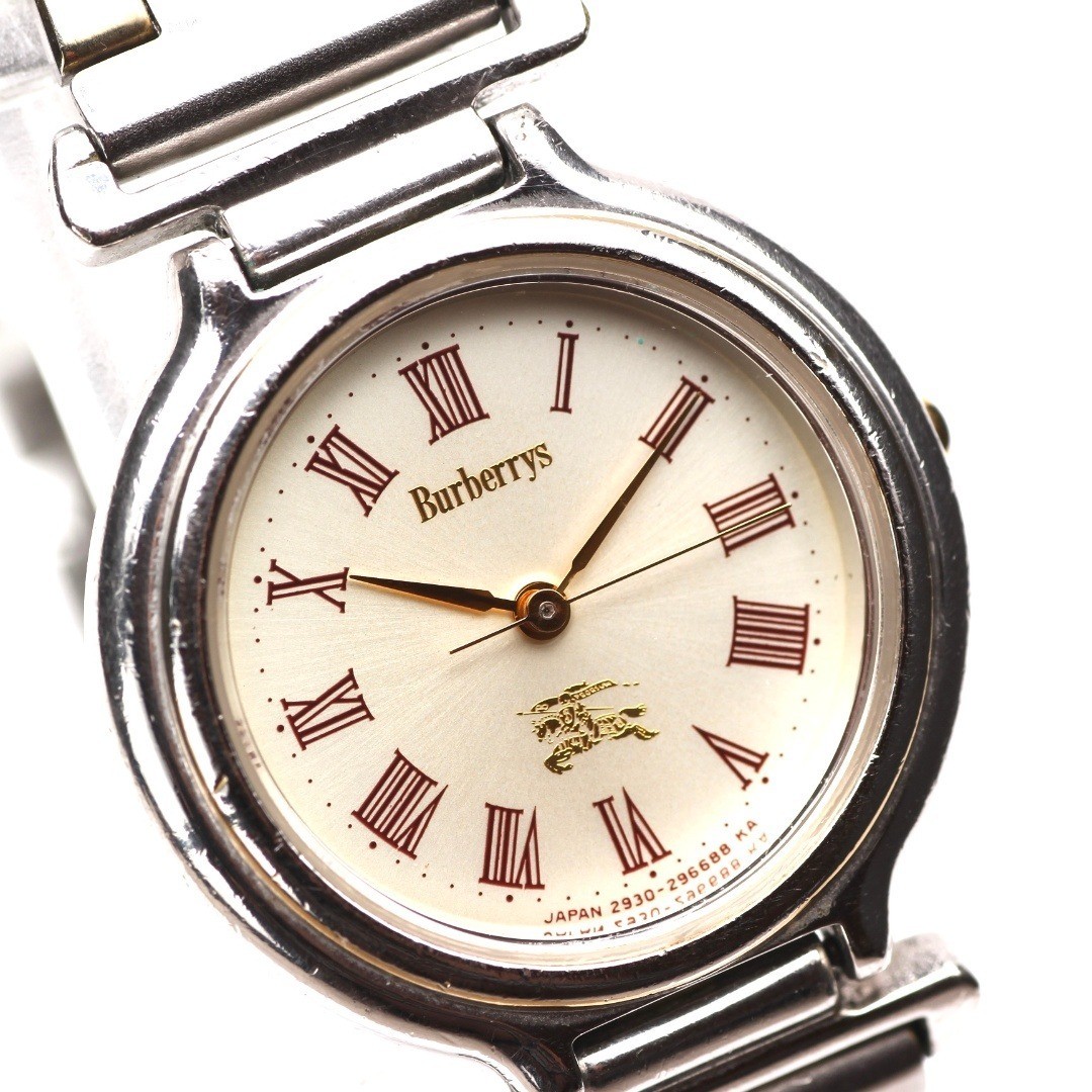 Burberry Ladies’ Wristwatch Vintage Old Logo Roman Dial