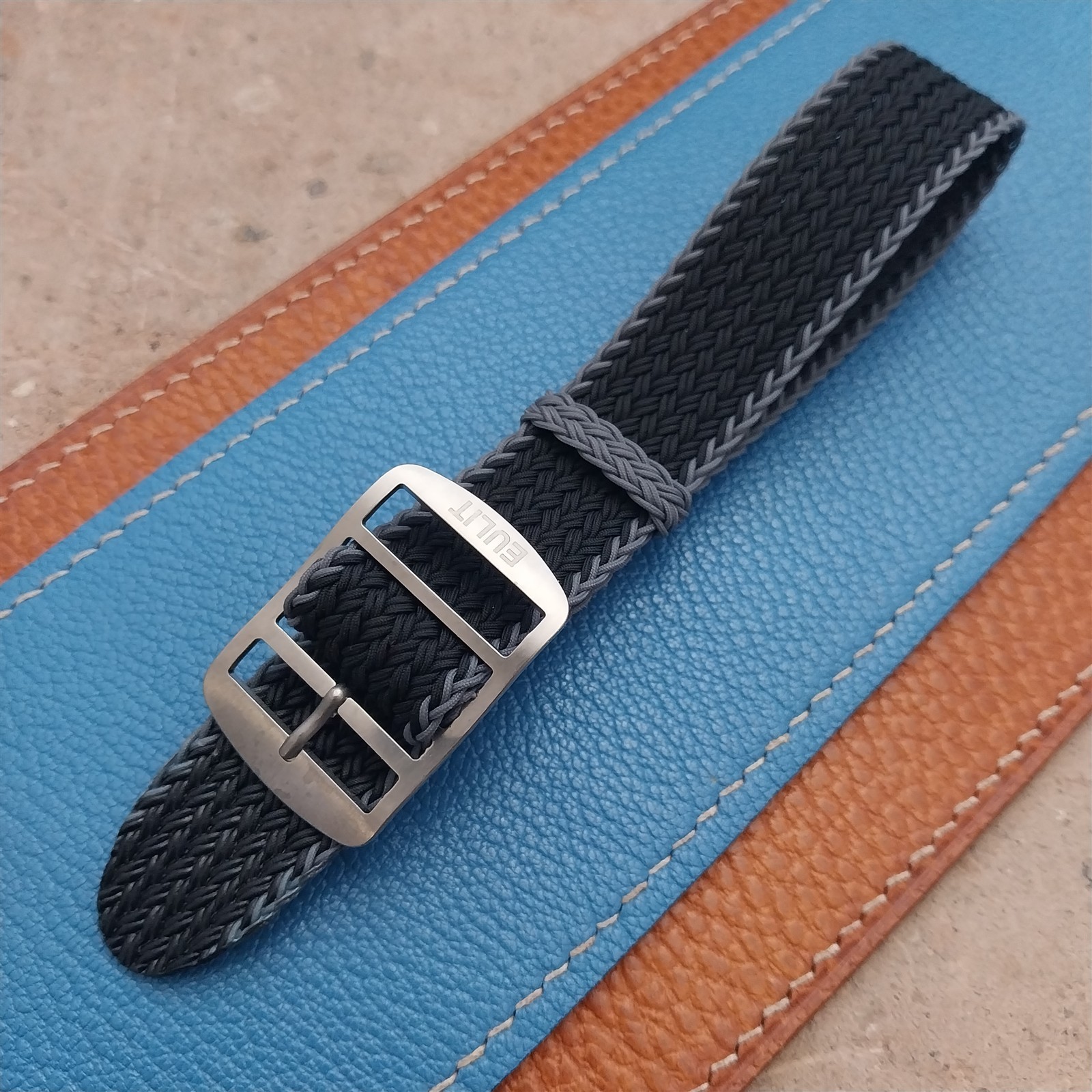 20mm Eulit Atlantic Braided Perlon Single Pass Field Watch Strap