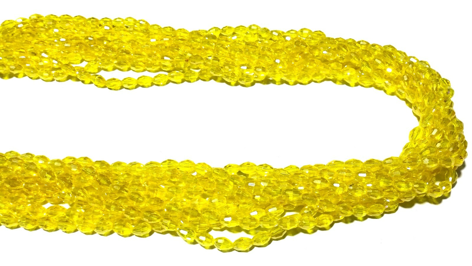 5 Strand Mystic Lemon Quartz Barrel Faceted 4x6mm Hydro Loose Beads 12″inch