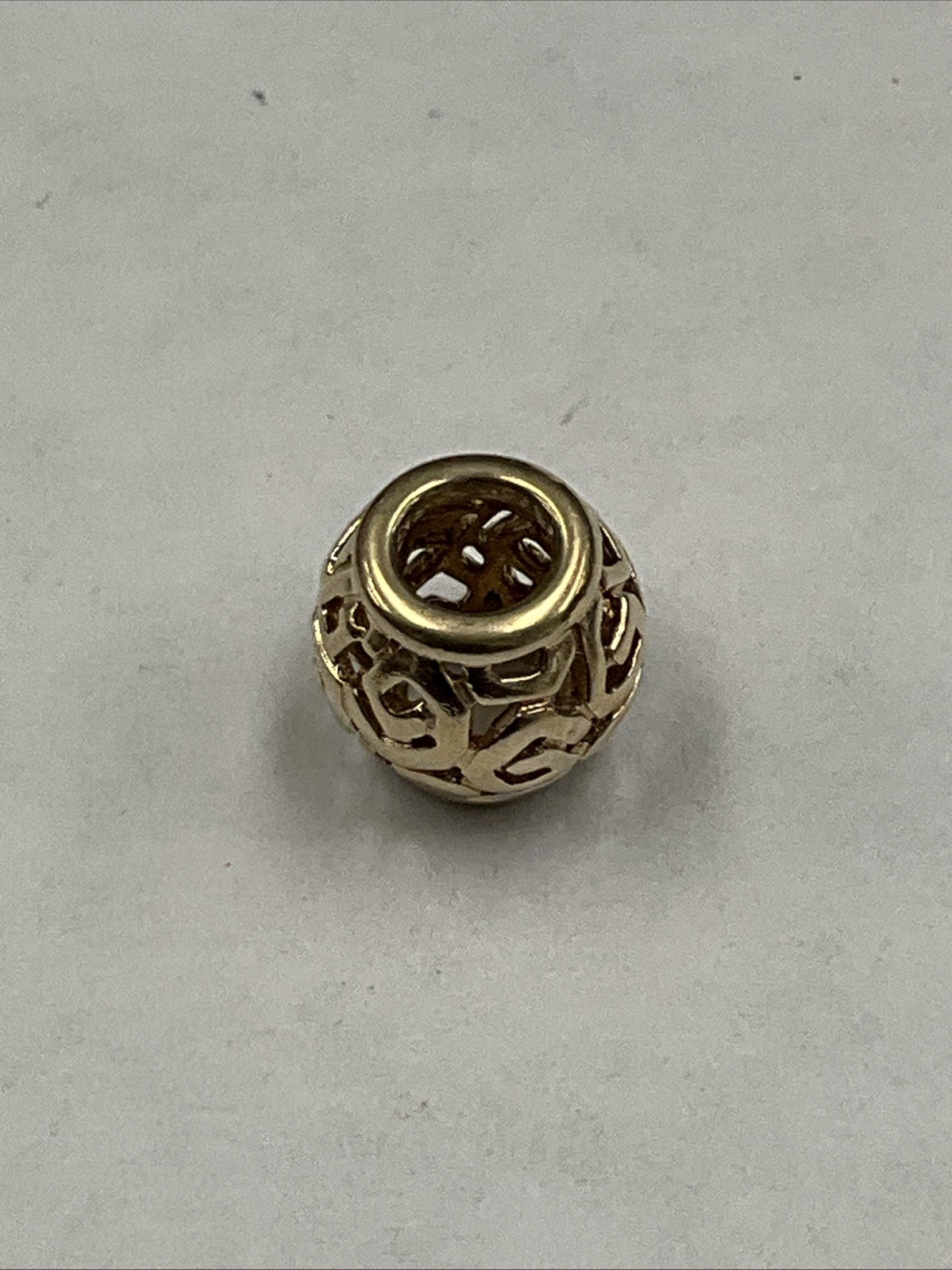 2.4g 14k 585 Ale Authentic Pandora Yellow Gold Ball Charm 239297