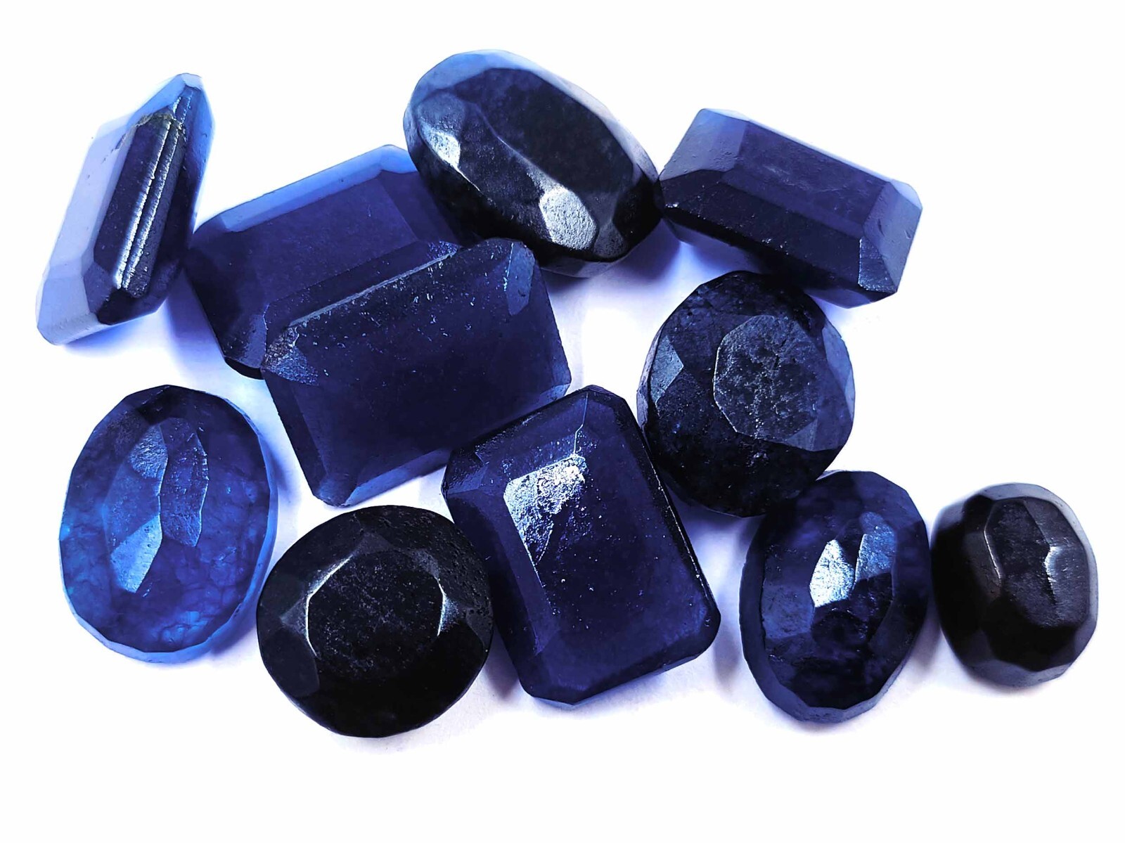 Natural Blue Sapphire 100 Ct IGL Certified MIX Shape LOT Faceted Loose Stone AAM