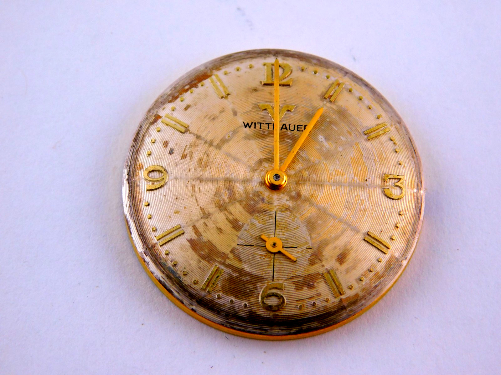 VINTAGE WITTNAUER 17J REF.5000 PATINA DIAL MENS WRISTWATCH SERVICED C.1950s
