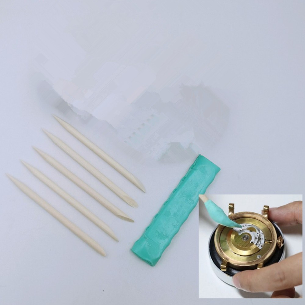 Watch Parts Movement Cleaning Clay Cleaner With Wooden Stick Kit for Watchmaker