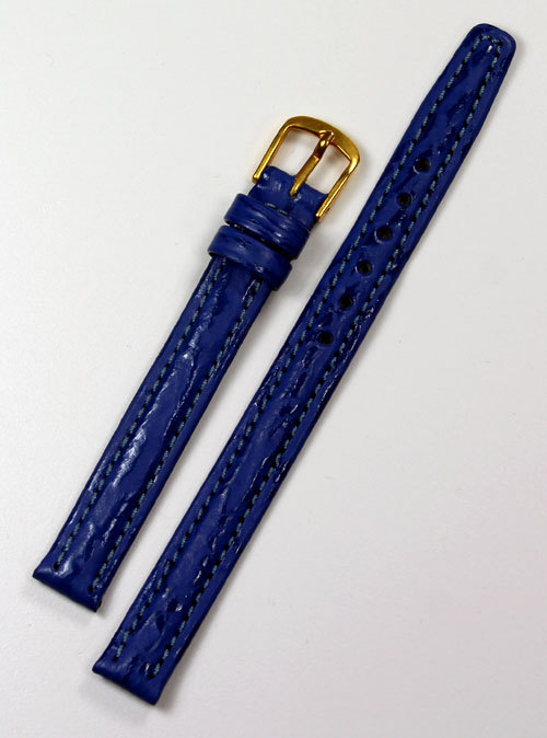 10mm Real Shark leather Band made Germany Graf Navy blue Watch Strap