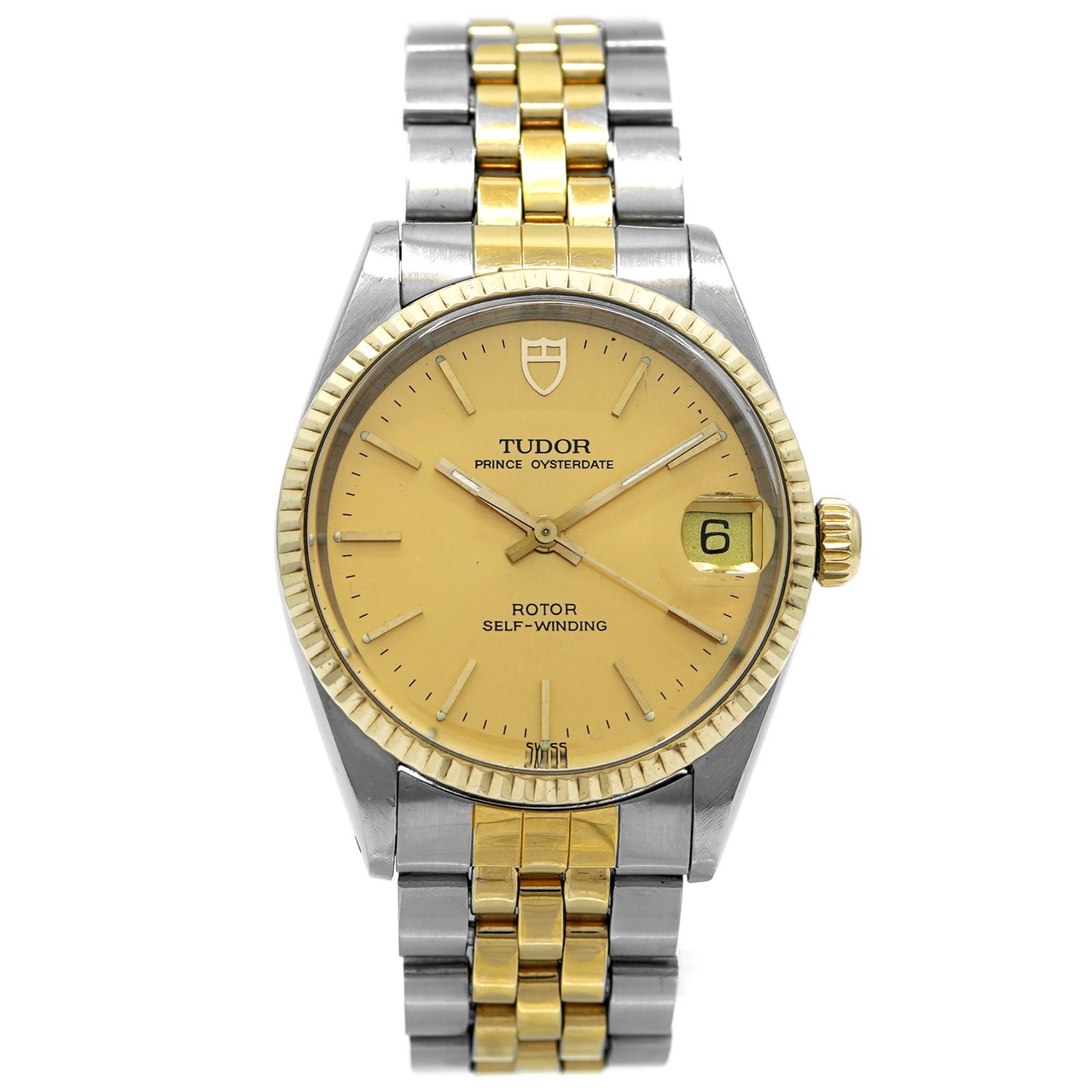Tudor Watch Prince Oysterdate 72033 – Inventory 9076 Stainless Steel/Yellow Gold